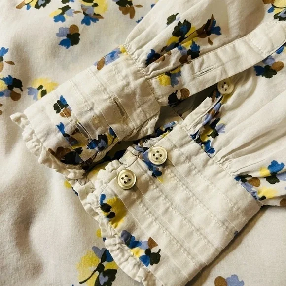 TALBOTS WOMENS PRETTY FLORAL LIGHTWEIGHT LONG SLEEVE SHIRT SIZE 2X - Picture 10 of 12